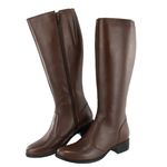 Bota Montaria Canela Cano Longo Couro Chocolate