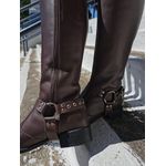 Bota Montaria Kansas Ridding Cabresto Removível Chocolate