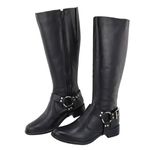 Bota Montaria Kansas Cano Longo Cabresto Preto