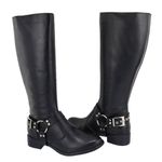 Bota Montaria Kansas Cano Longo Cabresto Preto