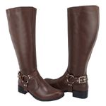 Bota Montaria Kansas Ridding Cabresto Removível Chocolate