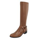 Bota Montaria Kansas Cabresto Fivela Conhaque