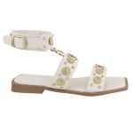 Rasteira Aura Sandália Enfeites Boho OffWhite