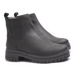 Coturno Carpi Feminino Em Couro Preto