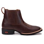 Botina Country em Couro Masculina Fossil Tabaco