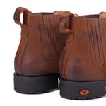 Botina Country em Couro Masculina Stone Terracota