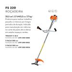 Roçadeira FS 220 a Gasolina Trimcut 42-2 Stihl