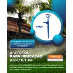 Aspersor Agrojet P4 com Adaptador para Mangueiras