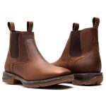BOTA TEXANA MOD 03 ANATÔMICA COURO RÚSTICO CELA BICO QUADRADO