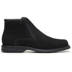BOTA COMFORT ANATÔMICA ZIPADA COURO NOBUCK PRETO