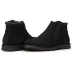 BOTA COMFORT ANATÔMICA ZIPADA COURO NOBUCK PRETO