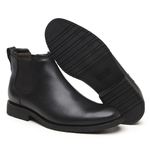  BOTA CHELSEA ANATÔMICA COURO LÁTEGO PREMIUM PRETO ALMOFADADA