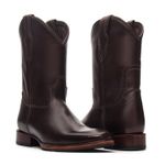 Bota Western Cano longo| Sola de Couro com Antiderrapante - Café
