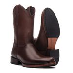 Bota Western Cano longo| Sola de Couro com Antiderrapante - Whisky