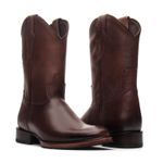 Bota Western Cano longo| Sola de Couro com Antiderrapante - Whisky