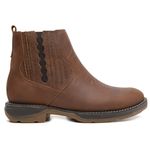 BOTA TEXANA ANATÔMICA COURO RÚSTICO FOSCO CARAMELO BICO REDONDO MODELO 1001