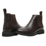  BOTA CHELSEA FEMININA ANATÔMICA COURO FLOATHER CAFÉ