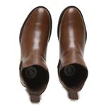  BOTA CHELSEA FEMININA ANATÔMICA COURO FLOATHER CARAMELO