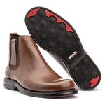 BOTA COMFORT ANATÔMICA COURO FLOATHER CARAMELO