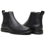 BOTA COMFORT ANATÔMICA COURO FLOATHER PRETO