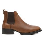 BOTA CANO CURTO STRONG BICO QUADRADO RÚSTICO CARAMELO