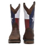 Bota Texana Bandeira Texas Couro Rústico Sela Sola Jump