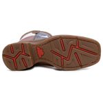 Bota Texana Bandeira Texas Couro Rústico Sela Sola Jump