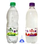 MIX SABORES LIMÃO E LICHIA - 6 unidades: Água c/ Gás Saborizada Limão 510ml + 6 Unidades: Água c/ Gás Saborizada Lichia 510ml - Fors - Fardo Fechado = 12 unidades