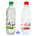 MIX SABORES LIMÃO E TANGERINA - 6 unidades: Água c/ Gás Saborizada Limão 510ml + 6 Unidades: Água c/ Gás Saborizada Tangerina 510ml - Fors - Fardo Fechado = 12 unidades
