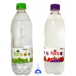 MIX SABORES MAÇÃ VERDE E LICHIA - 6 unidades: Água c/ Gás Saborizada Maçã Verde 510ml + 6 Unidades: Água c/ Gás Saborizada Lichia 510ml - Fors - Fardo Fechado = 12 unidades