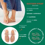 Sandália T Strap - Dourada