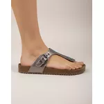 Sandália Slide Atenas - Prata Velho