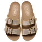 Sandália Slide - Ouro Light