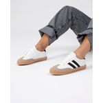 Tênis Feminino Casual Samba Sintético Branco e Preto - Byara
