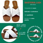 Sandália Rasteira Ludi - Branco