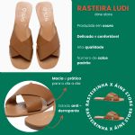 Sandália Rasteira Ludi - Caramelo
