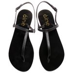 Sandália T Strap - Preto