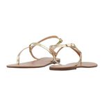 Sandália T Strap - Dourada