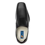 Sapato Social Preto Liso Bico Fino Alcalay