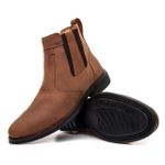 Bota Masculina Couro Marrom