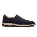 Sapato Masculino Casual Couro Azul Marinho