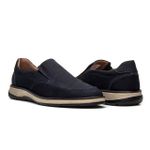 Sapato Masculino Casual Couro Azul Marinho
