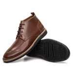 Bota Masculina Davi Couro Latego Caramelo