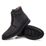 Bota Masculina Erick Couro Crazy Horse Preto