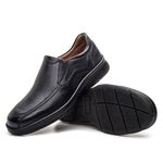 Sapato Masculino Alex Couro Floater Preto