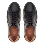 Sapato Masculino Caleb Couro Floater Camurça Preto/Whisk