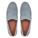 Sapato Masculino Rael Couro Camurça Azul BB