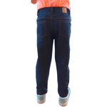 Calça Imitando Jeans Feminina Infantil Malha / Cotton Azul