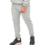 Calça Moletom Jogger Skinny C/ Elástico Cinza