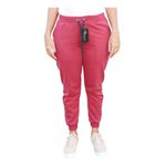 Calça Moletom Jogger Skinny C/ Elástico Vinho